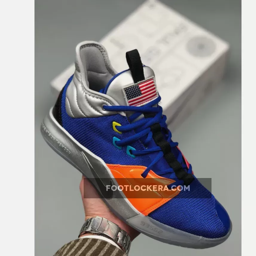 Nike PG 3 NASA Racer Blue/Metallic Silver - pg 5 silver