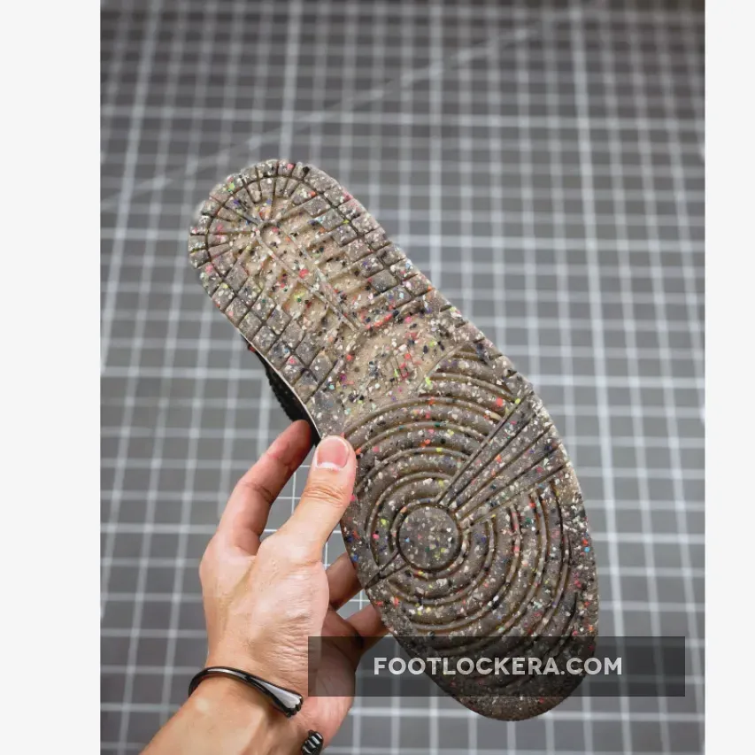 Air Jordan 1 High Zoom 'Crater' Black/Wolf Grey-Flash Crimson #air jordan 1 crater