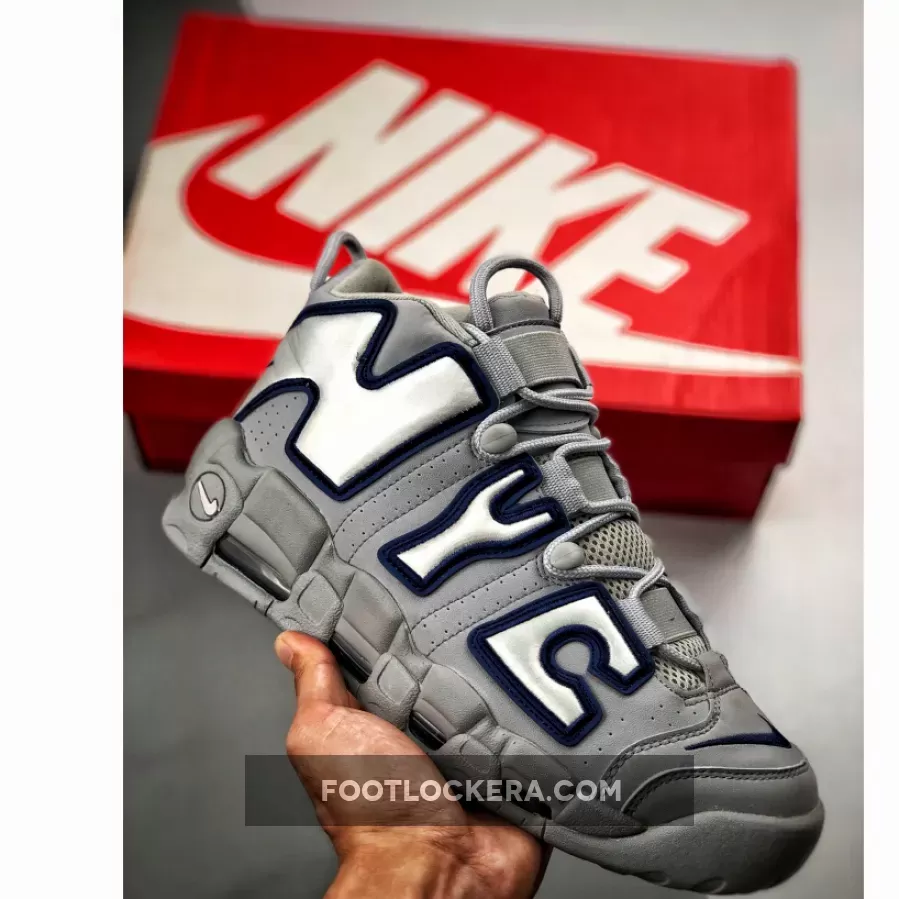 Nike Air More Uptempo "NYC" Wolf Grey/White-Midnight Navy