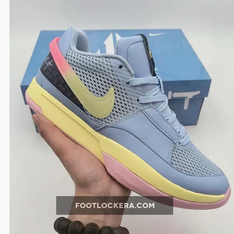 Nike Ja 1 "Day 1" Cobalt Bliss/Citron Tint-Hot Punch-Medium Soft Pink