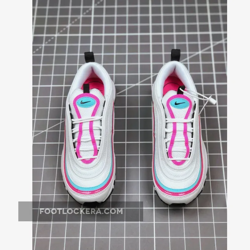 Nike Air Max 97 White Black Pink For Women - womens nike air max 97 black and white