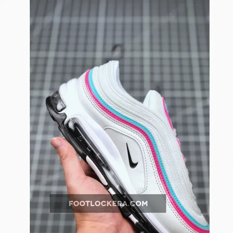 Nike Air Max 97 White Black Pink For Women - womens nike air max 97 black and white