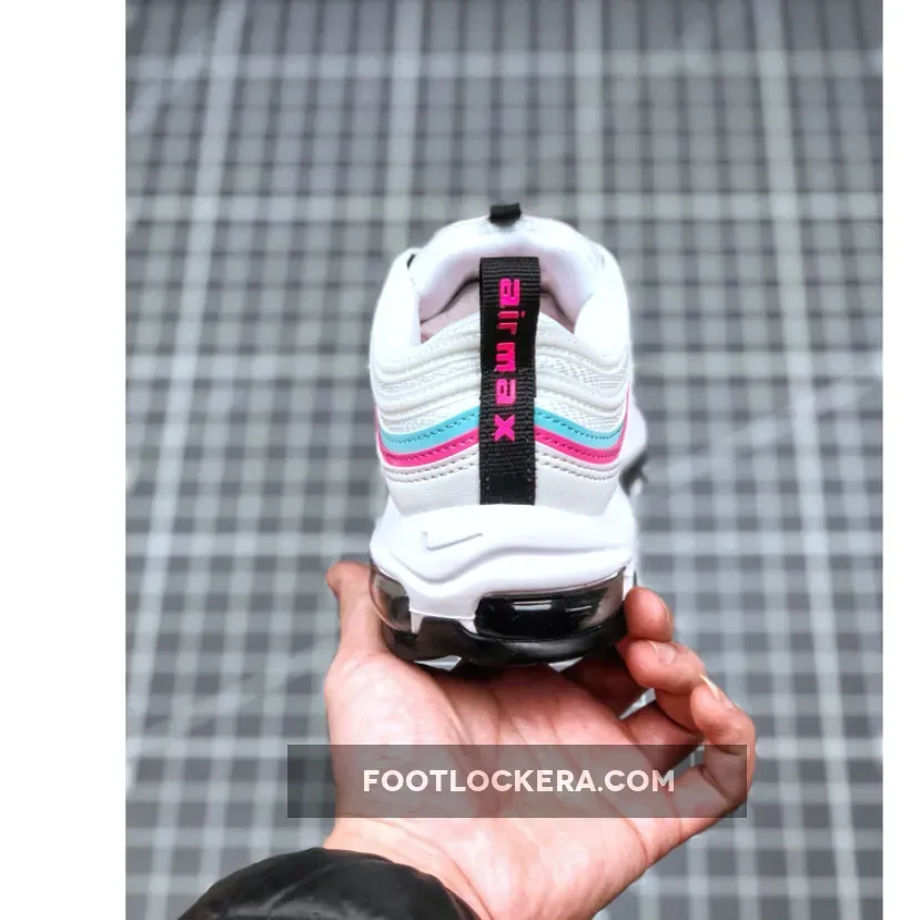 Nike Air Max 97 White Black Pink For Women - womens nike air max 97 black and white