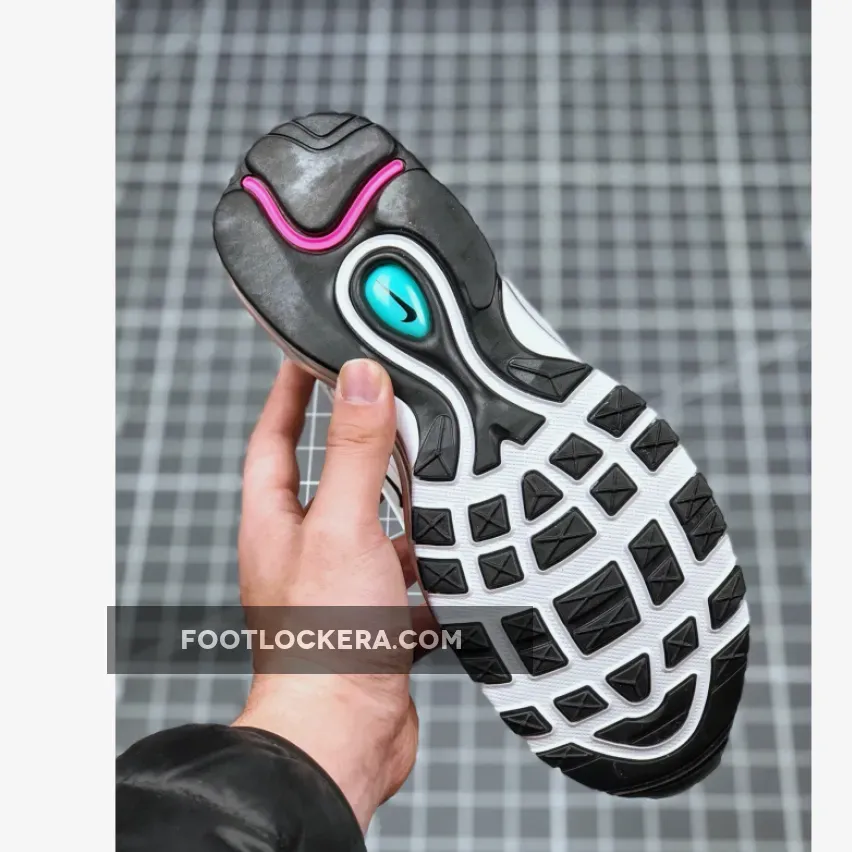 Nike Air Max 97 White Black Pink For Women - womens nike air max 97 black and white