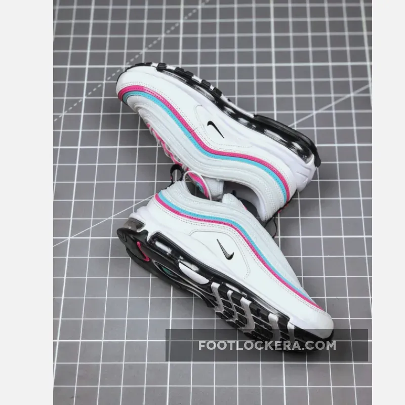 Nike Air Max 97 White Black Pink For Women - womens nike air max 97 black and white
