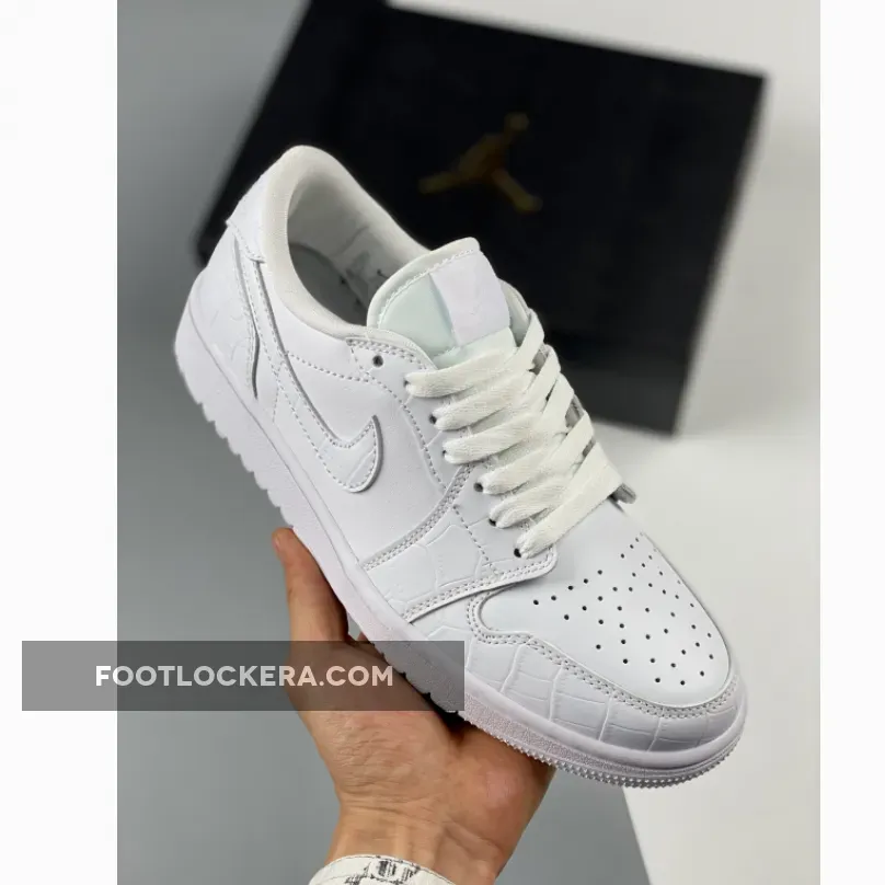 Jordan 1 Green Croc Air Jordan 1 Low Golf Croc White DD9315-110