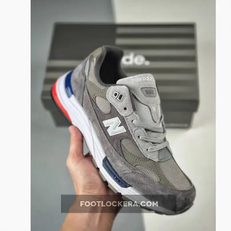 New Balance 992 Grey Red Blue M992AG Restock