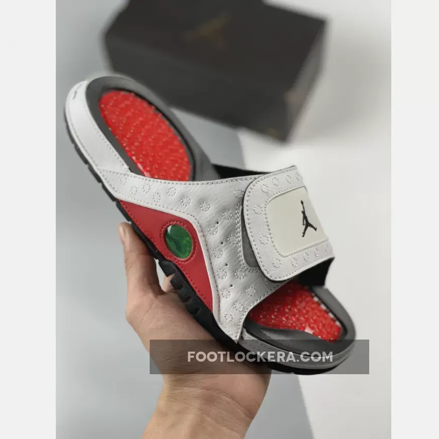 Jordan Hydro 13 Slide White/black-gym Red 1681634317 Cheap