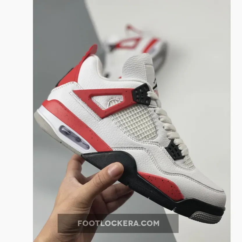 Air Jordan 4 'Red Cement' White/Fire Red-Black DH6927-161 / jordan 4 white cement