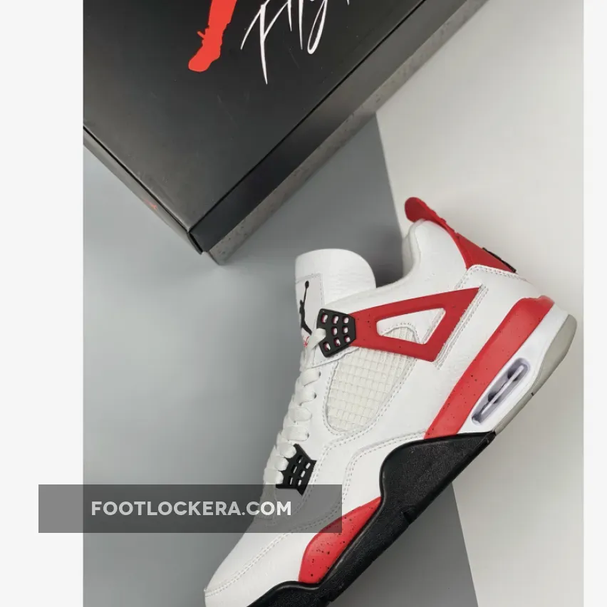 Air Jordan 4 'Red Cement' White/Fire Red-Black DH6927-161 / jordan 4 white cement