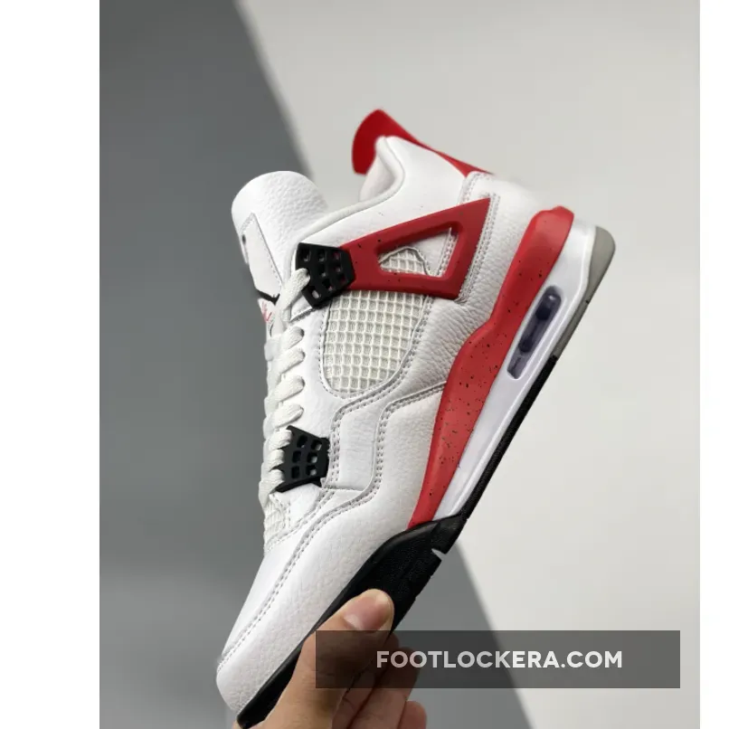 Air Jordan 4 'Red Cement' White/Fire Red-Black DH6927-161 / jordan 4 white cement