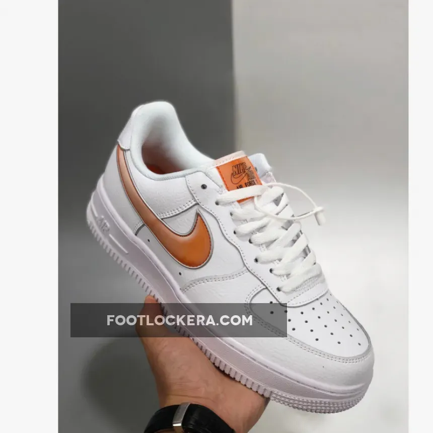 Nike Air Force 1 Low 'Oversized Swoosh' White/Orange Peel af1 orange peel