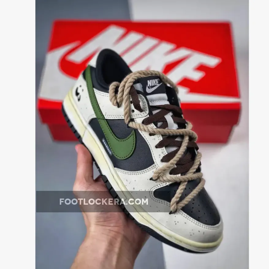 Nike Dunk Low Sail Black Green Restock