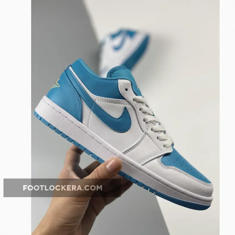 Air Jordan 1 Low White Teal 553558-174 #air jordan 1 teal and white