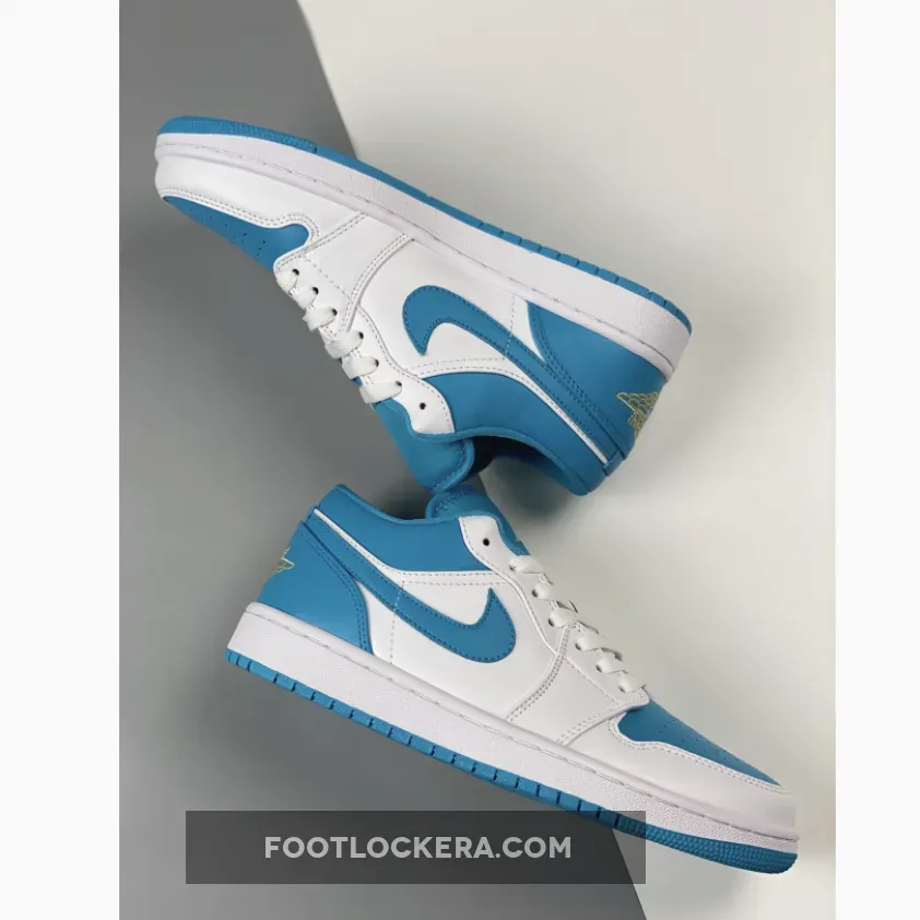 Air Jordan 1 Low White Teal 553558-174 #air jordan 1 teal and white
