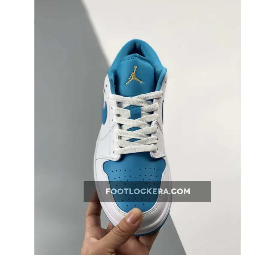 Air Jordan 1 Low White Teal 553558-174 #air jordan 1 teal and white