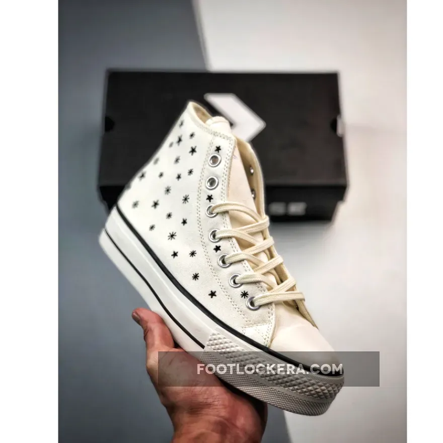 Converse Chuck Taylor Lift Crystal Energy High Egret / Chuck Taylor All Star Lift Embroidered Stars