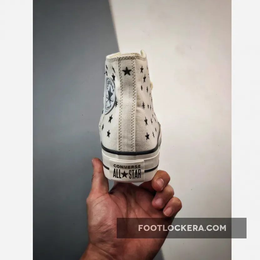 Converse Chuck Taylor Lift Crystal Energy High Egret / Chuck Taylor All Star Lift Embroidered Stars