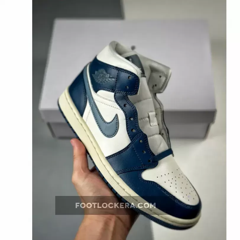 Air Jordan 1 Mid Sky J French Blue/Ozone Blue-Sail For Sale