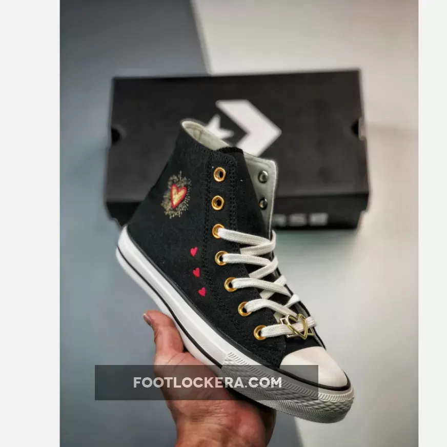Converse Chuck Taylor High Hearts Black A03932C Cheap