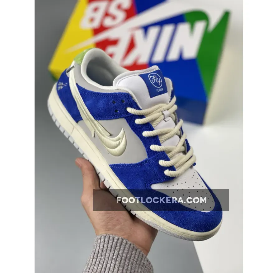 Nike Dunks Online Outlet - Fly Streetwear x Nike SB Dunk Low Game Royal DQ5130-400