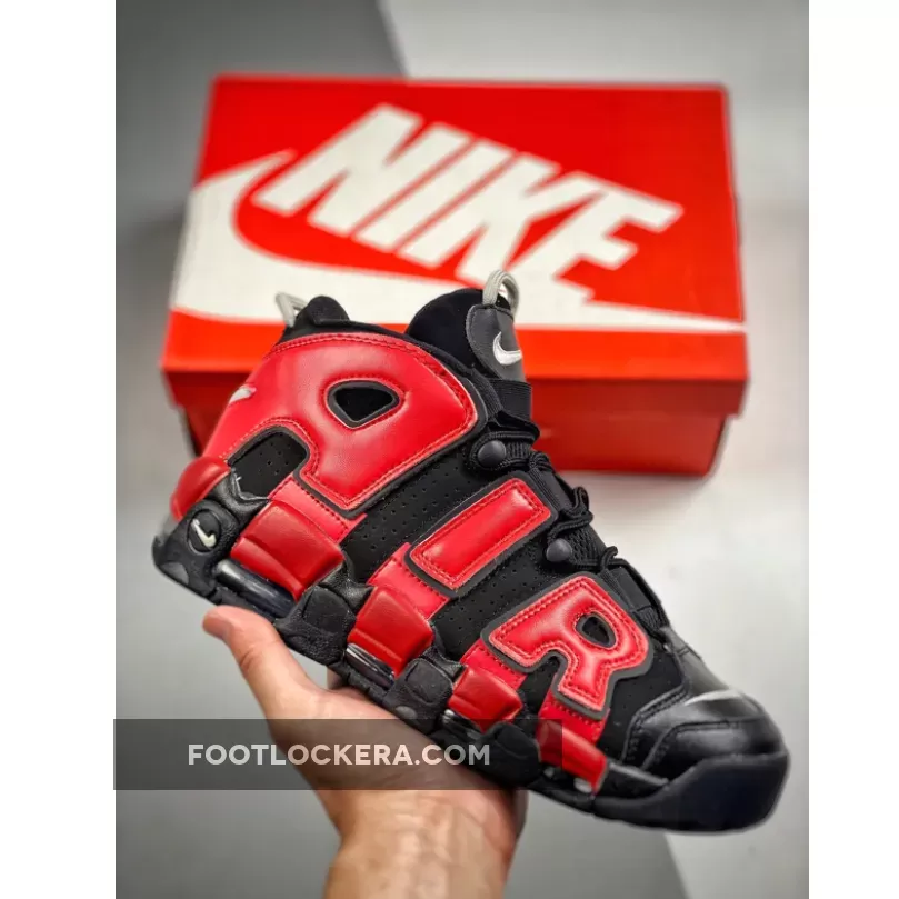 Nike Air More Uptempo Black/University Red-White - Air More Uptempo Split DJ4400-001