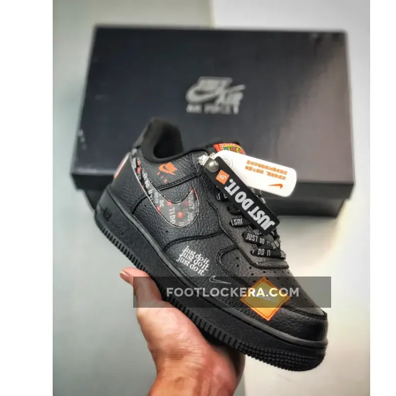 Nike Air Force 1 Low 'Just Do It' Black Restock