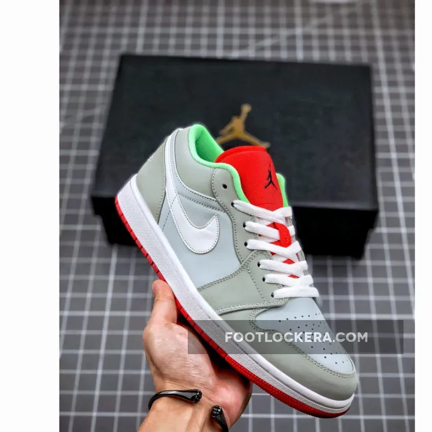 Air Jordan 1 Low Hare Air Jordan 1 Retro Low 'Hare' Grey Mist/University Red-Poison 553558-021