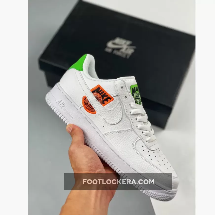 Nike Air Force 1 07 Worldwide White Flash Crimson CT1414-100