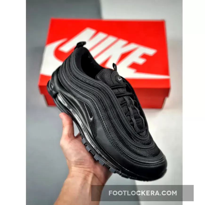 Nike Air Max 97 Triple Black Womens 921733-001 Restock