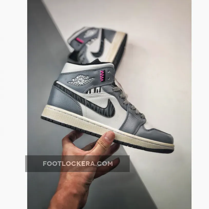 Air Jordan 1 Mid Cool Grey/White-Black 1680503716 Online