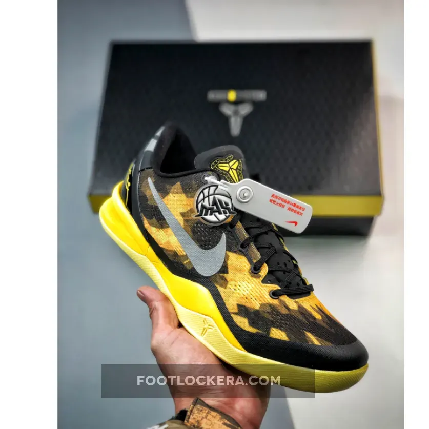 Nike Kobe 8 System Black/Grey-Vivid Sulfur-Electric 555035-001 / kobe milk snakes