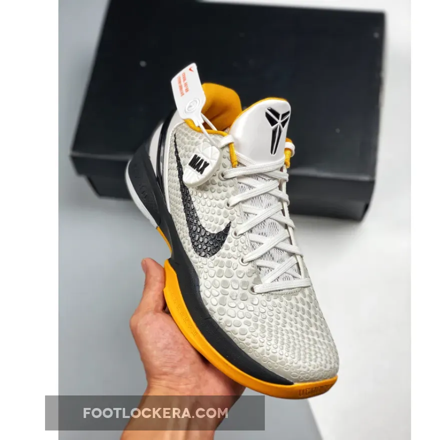 Nike Kobe 6 Protro 'Del Sol' White/Neutral Grey-Del Sol-Black - kobe 6 del sol