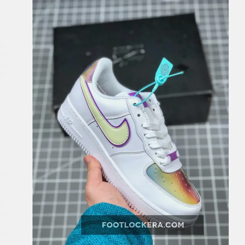 Nike Air Force 1 'Easter 2020' White/Barely Volt-Hyper Blue #nike easter air force 1