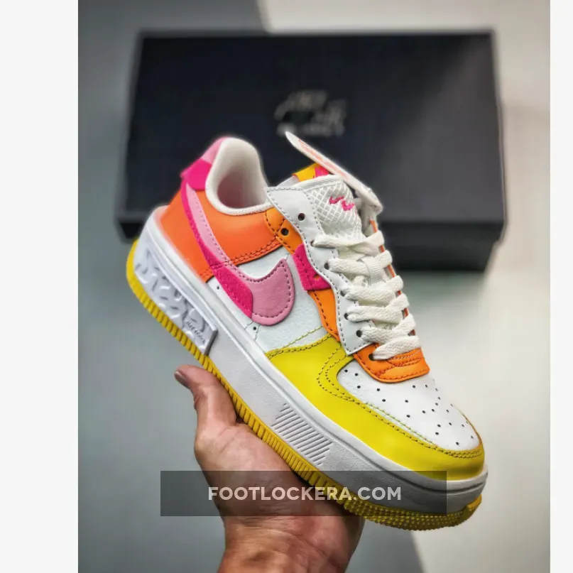 Nike Air Force 1 Fontanka White/Yellow-Pink DX2675-100 white and yellow air forces