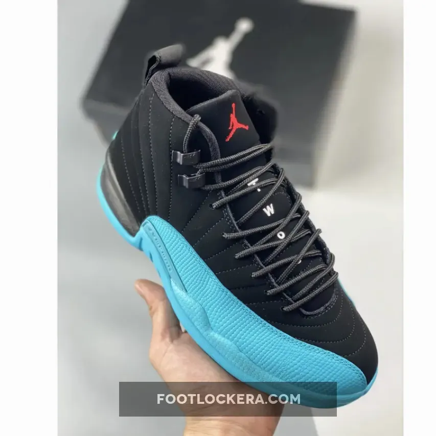 Air Jordan 12 Retro "Gamma Blue" Black/Gym Red-Gamma Blue