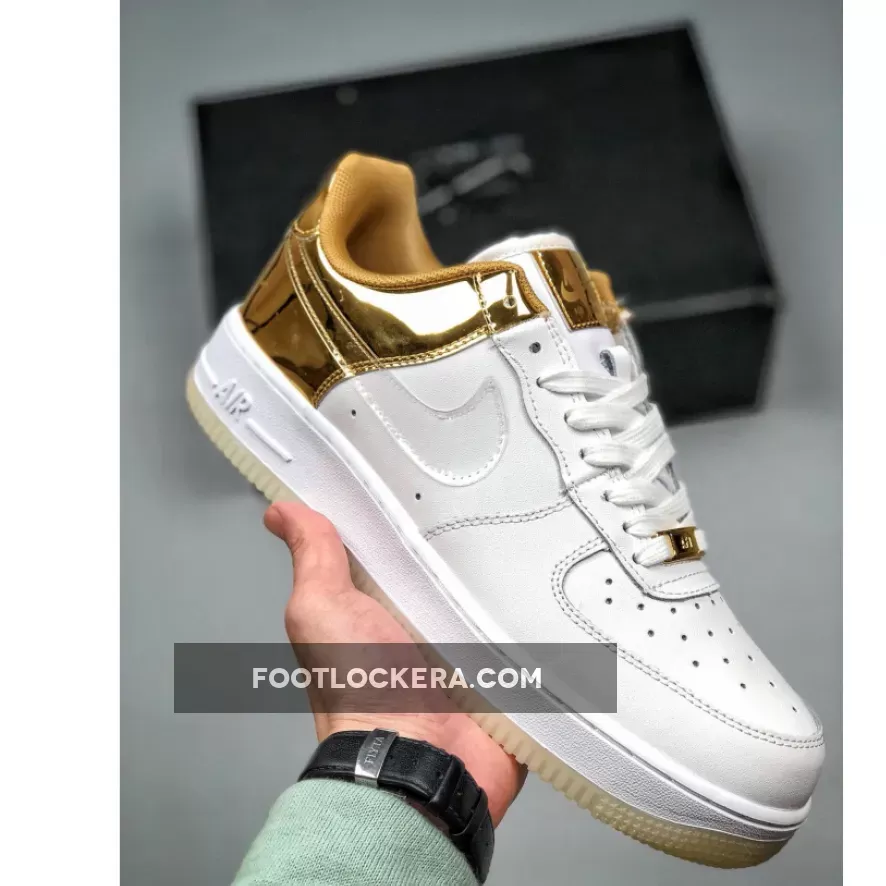 Nike Air Force 1 '07 PRM White/Metal Gold CU2991-197 New Releases