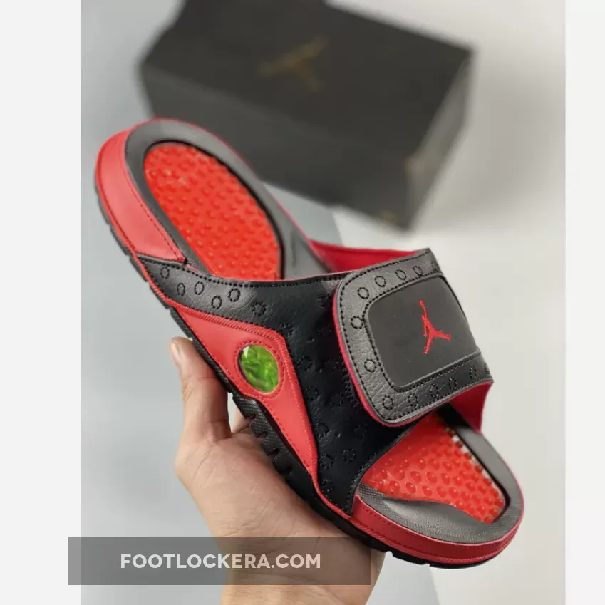 Jordan Hydro 13 Slide 'Bred' Black Red 684915-001 Discount
