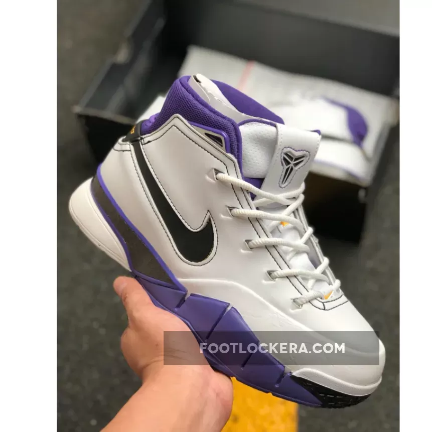 Nike Zoom Kobe 1 Protro '81 Points' White/Black-Court Purple - kobe 81