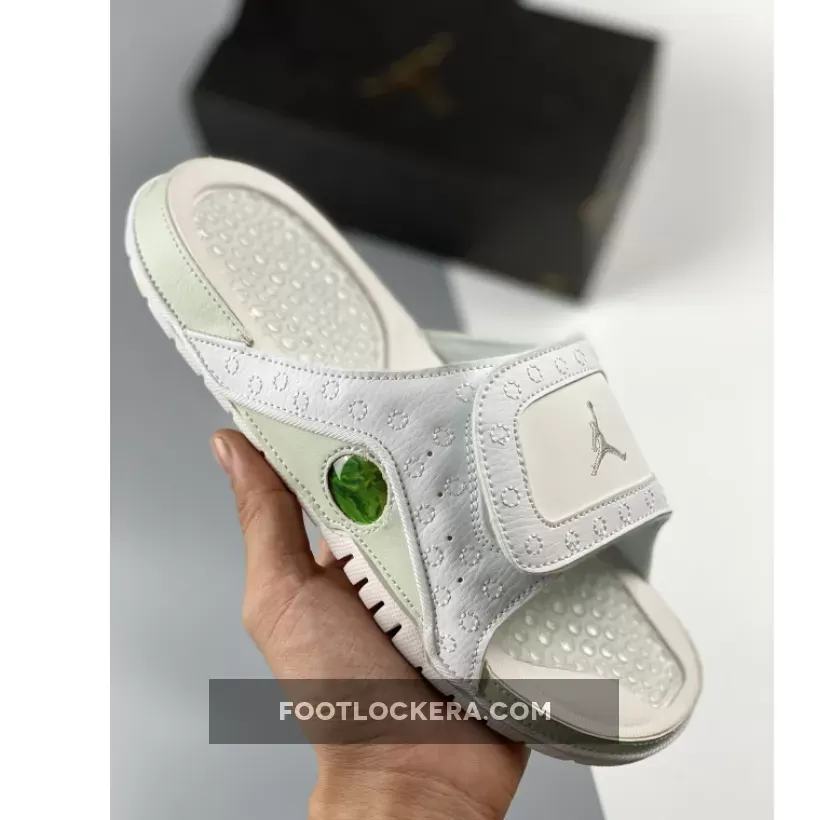 Jordan Hydro 13 Slide White/Metallic Silver 684915-100 New Releases