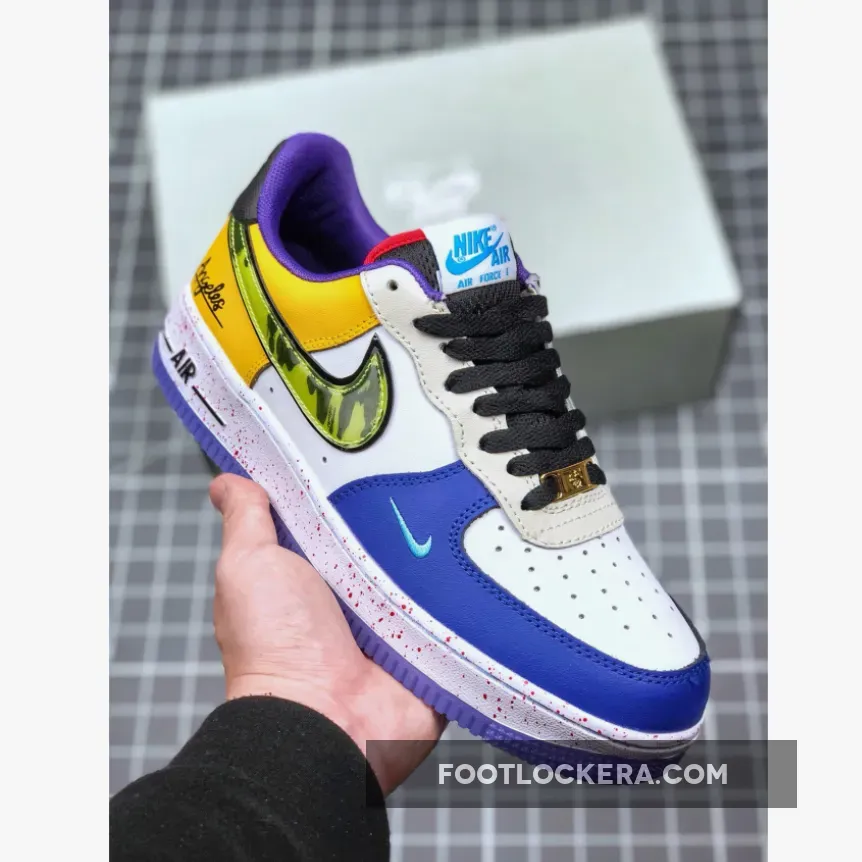 Nike Air Force 1 Low 'What The LA' White/Black-Hyper Jade - air force 1 what the la