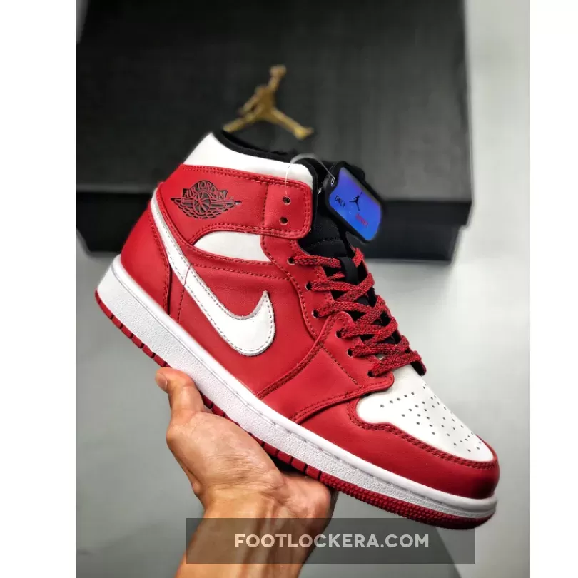 Air Jordan 1 Mid 'Chicago' Gym Red/White / chicago reds jordan 1