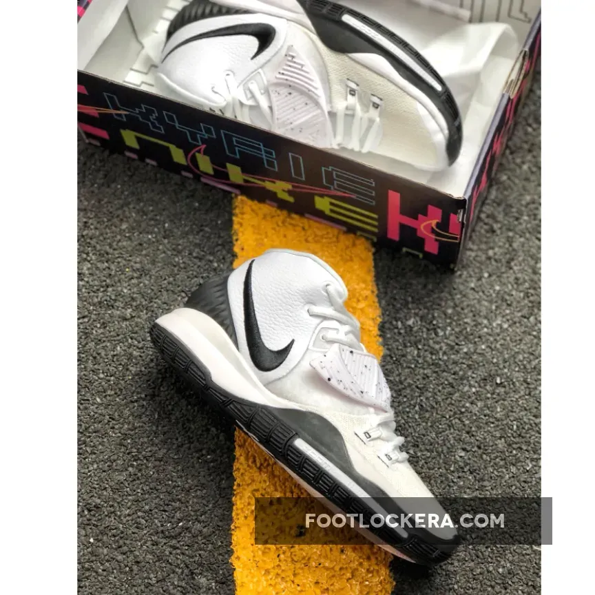 Nike Kyrie 6 "Brooklyn Nets" White/Black-Pure Platinum / Kyrie 6 Oreo BQ4630-100