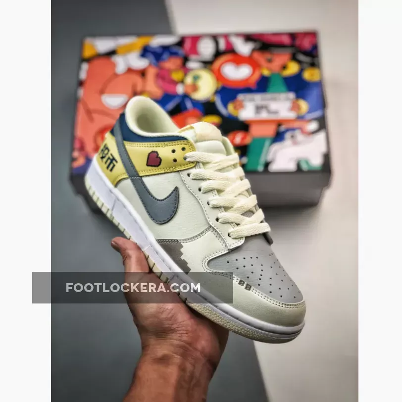 Nike Dunk Low White Yellow Blue 1680453188 Discount