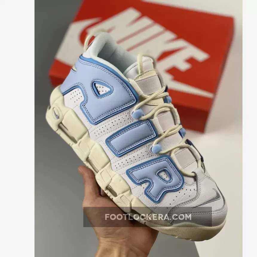 uptempo white blue