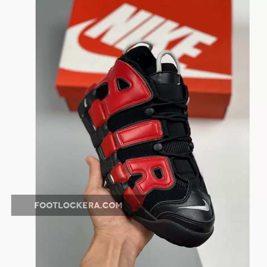Nike Air More Uptempo GS Black Navy Red For Womens DM0017-001 uptempo split