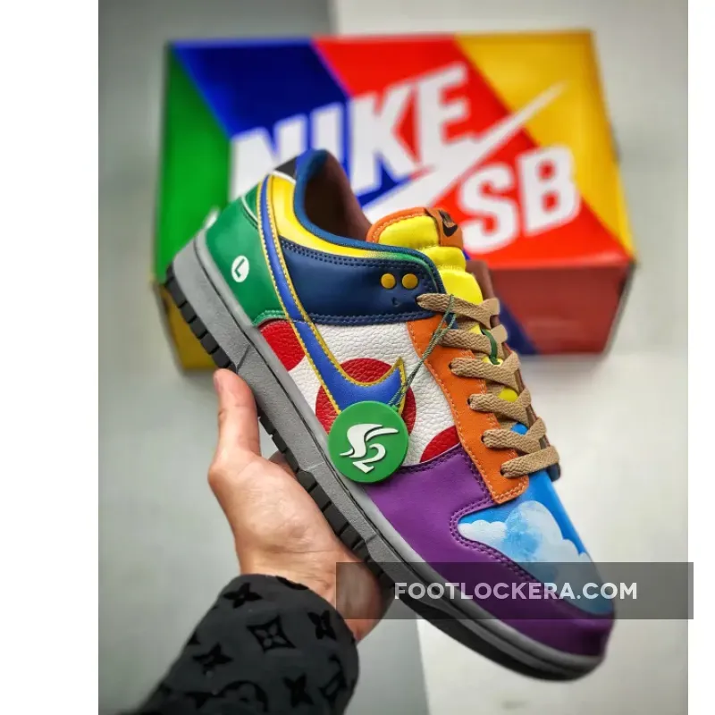 Discount Nike Dunk Low What The Super Mario Custom Dunk