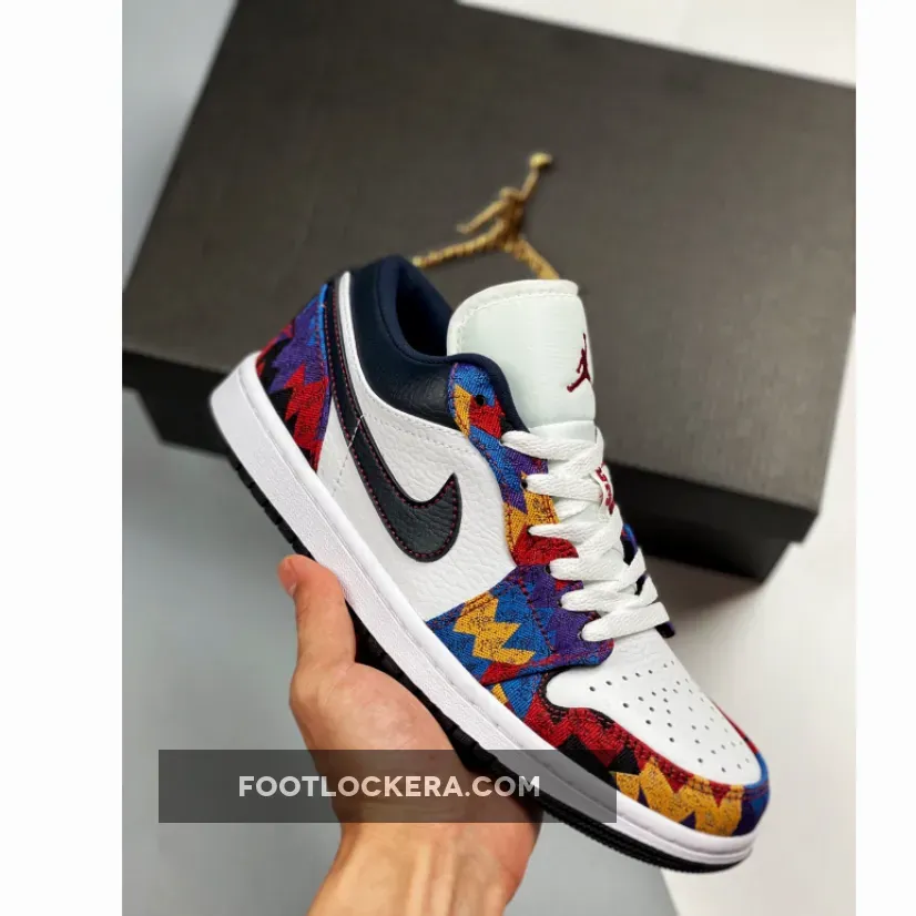 Air Jordan 1 Retro Low 'Nothing But Net' Unisex CZ8659-100 White/Dark Obsidian-Team Red AJ1 #jordan 1 lows nothing but net