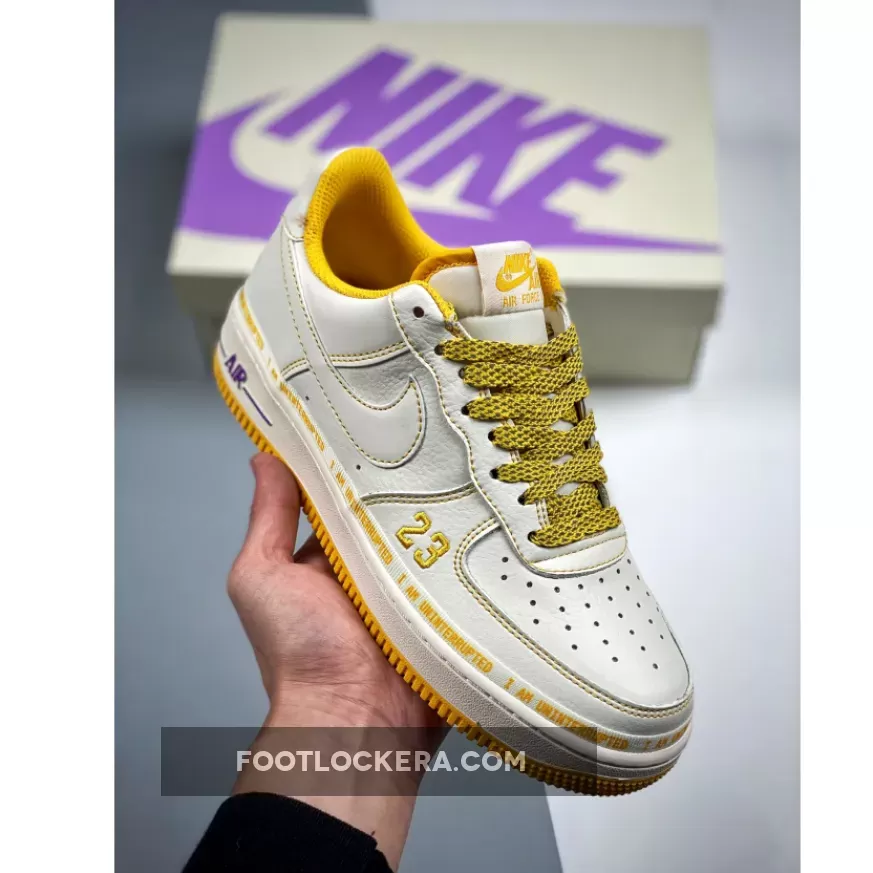 Uninterrupted X Nike Air Force 1 White/Yellow Cheap