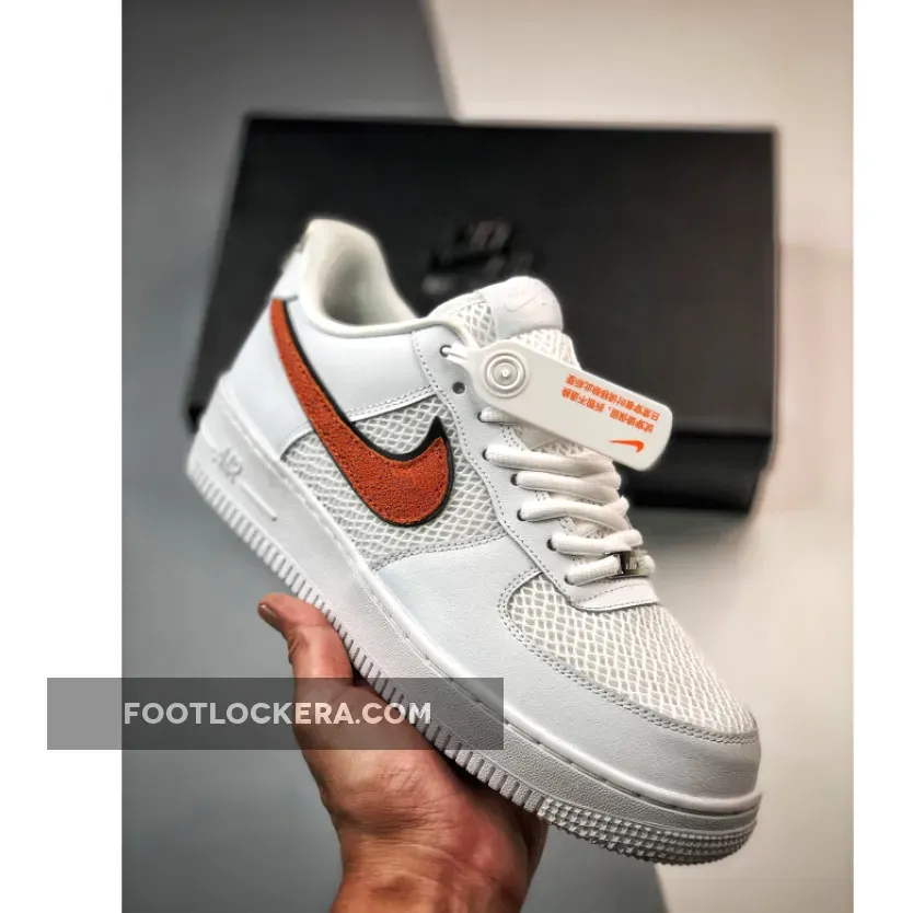 Nike Air Force 1 Low ‘Basketball Swooshes’ Sail/Orange Trance